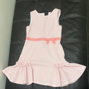Janie and Jack Pink Gingham Dress with Bow
